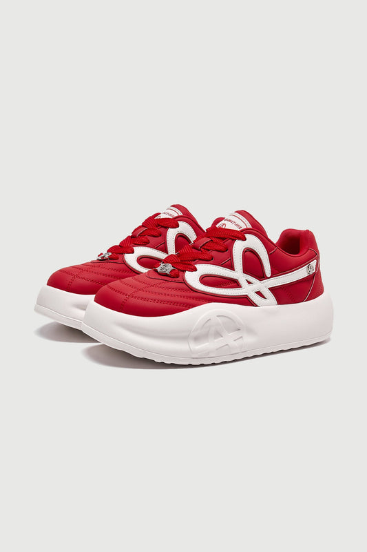 NYUE Loop Red — three-quarter product