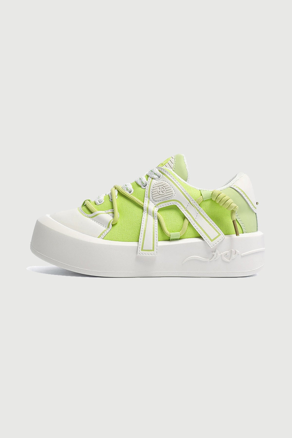 Riff Harness Lime Green — side view