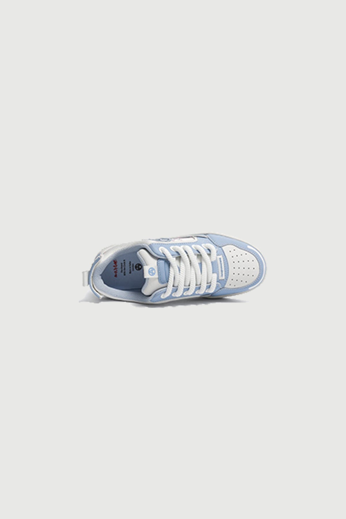 Curb Outline Light Blue — top (single shoe)