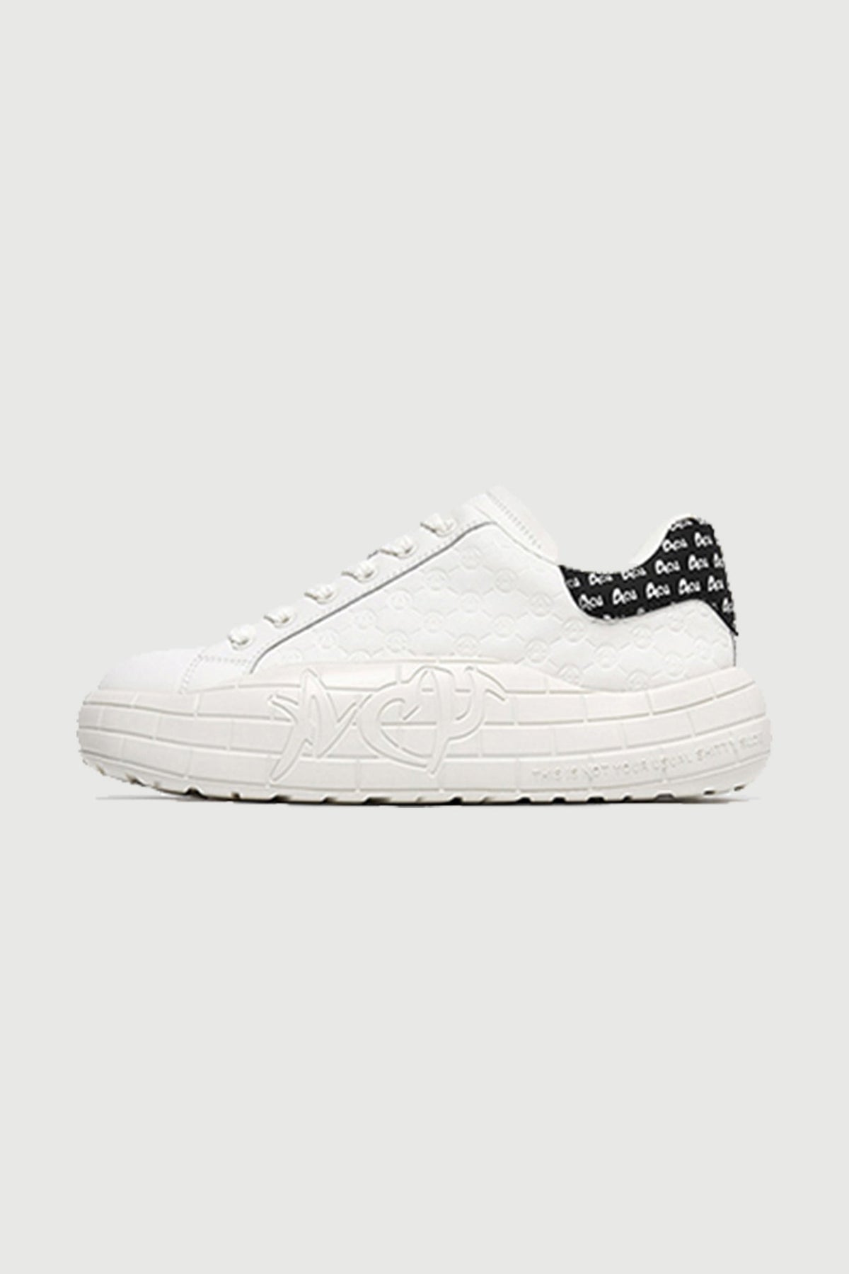 NYU Vulc Glyph White — side view