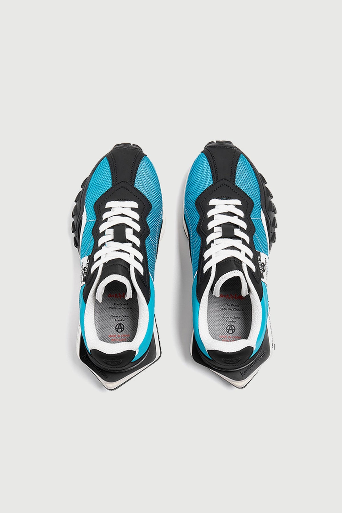 Delta Label Blue — top